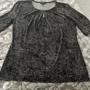 Premise Monochrome Dotted Blouse